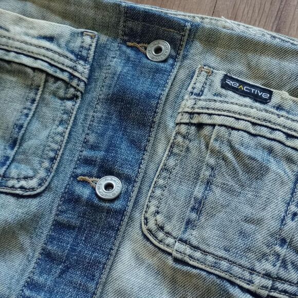 Y2K Handmade Denim Jean Grunge Tube Top - Picture 3 of 3